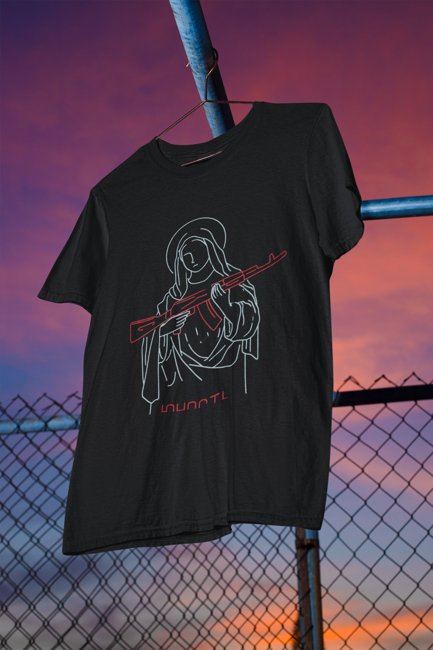 "Mafia Saint" T-Shirt – Inspirational Black Tee for Modern Lifestyle