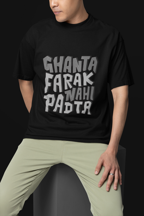 "Bold Urdu Text" T-Shirt – Inspirational Black Tee for Modern Lifestyle